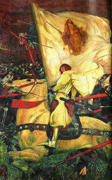 Joan of Arc on a Destrier